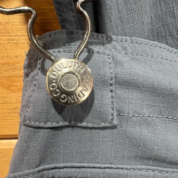 Duluth Trading Company DuluthFlex Fire Hose Bib Overalls Blue Small - Picture 7 of 8
